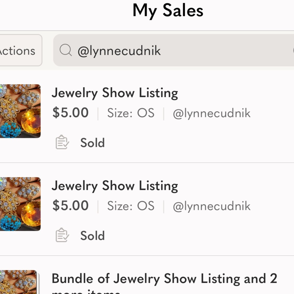 Jewelry live bundle from Sunday and Tuesday